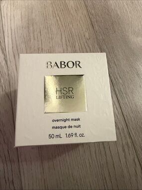 BABOR HSR Lifting Overnight Mask — White & Gold